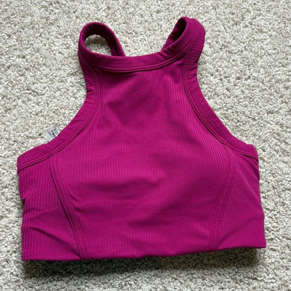 Lululemon Ribbed Nulu High-Neck Yoga Bra *Light Support, B/C Cup - Picture 1 of 5